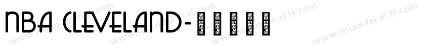 nba cleveland字体转换